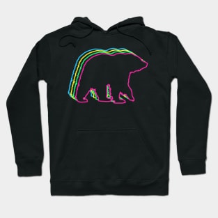 Bear 80s Neon Hoodie